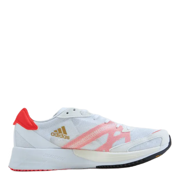 Adizero Adios 6 Tokyo Shoes Cloud White / Gold Metallic / Solar Red