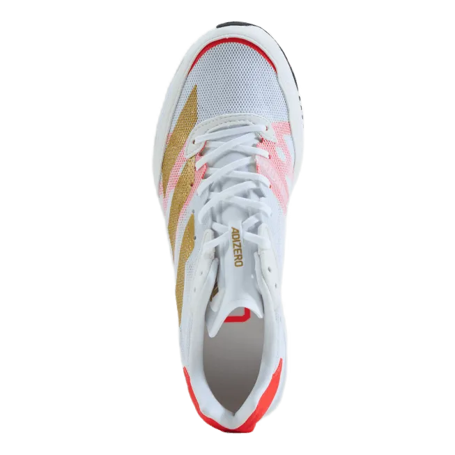 Adizero Adios 6 Tokyo Shoes Cloud White / Gold Metallic / Solar Red