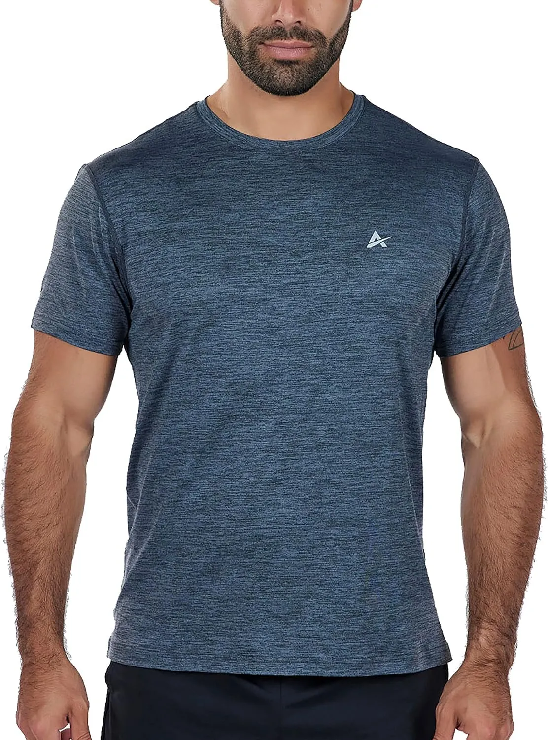 Arctic Cool Men??s Crew Neck Instant Cooling Moisture Wicking Performance UPF 50  Short Sleeve Workout Shirt