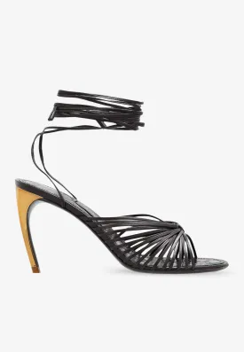 Atena 85 Strappy Leather Sandals