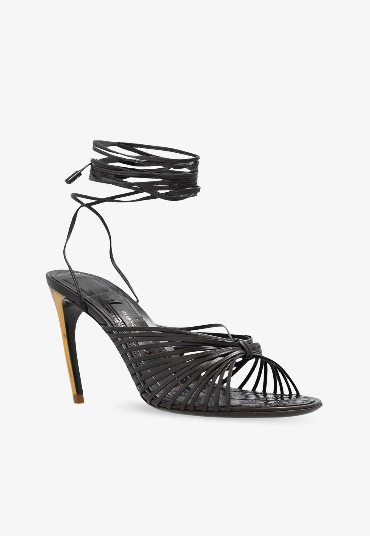Atena 85 Strappy Leather Sandals
