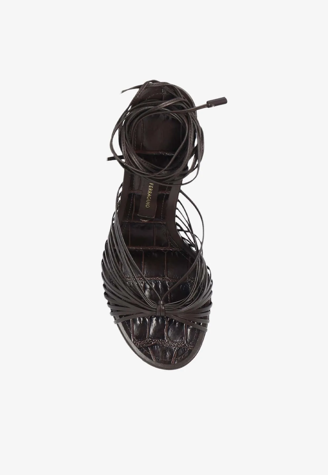 Atena 85 Strappy Leather Sandals