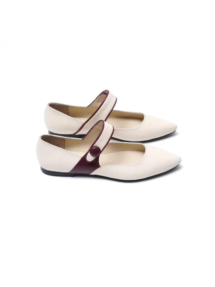 Beige Ira Ballet Flats