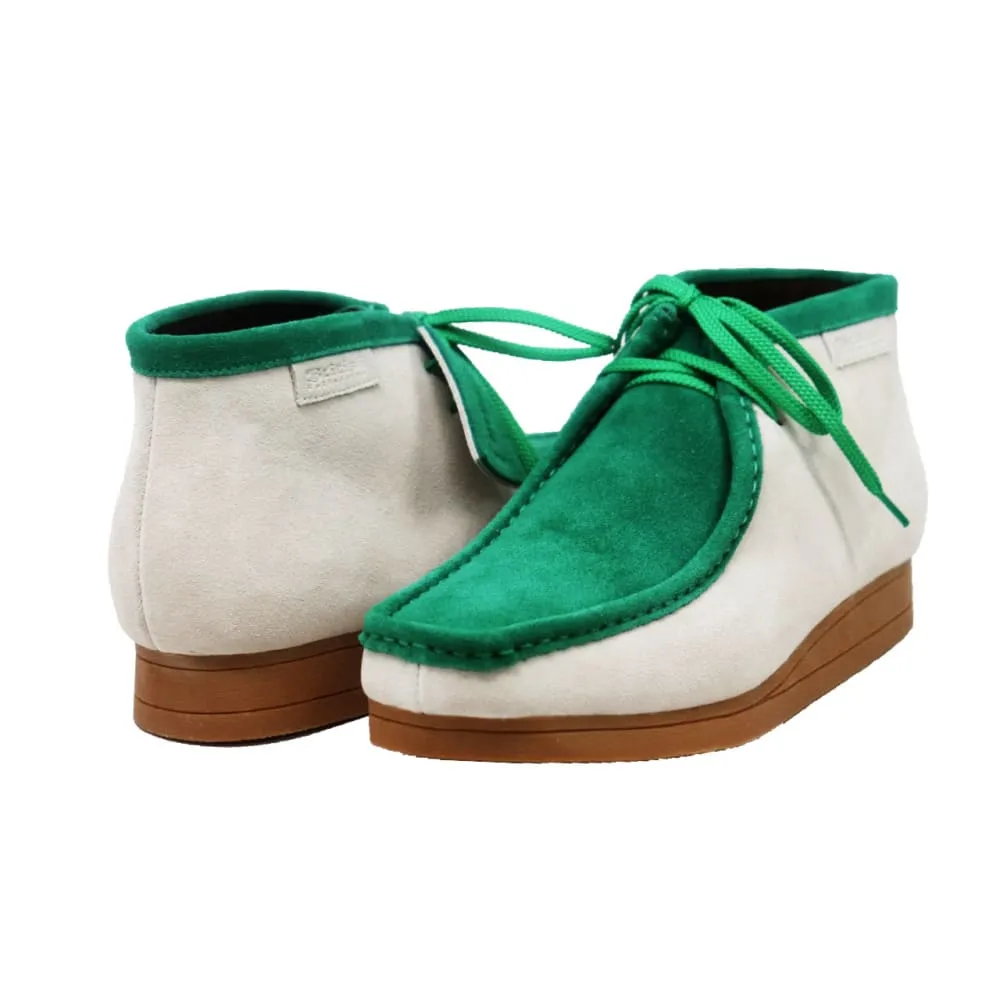 British Walkers New Castle Wallabee Boots Men's Two-Tone Suede Combo