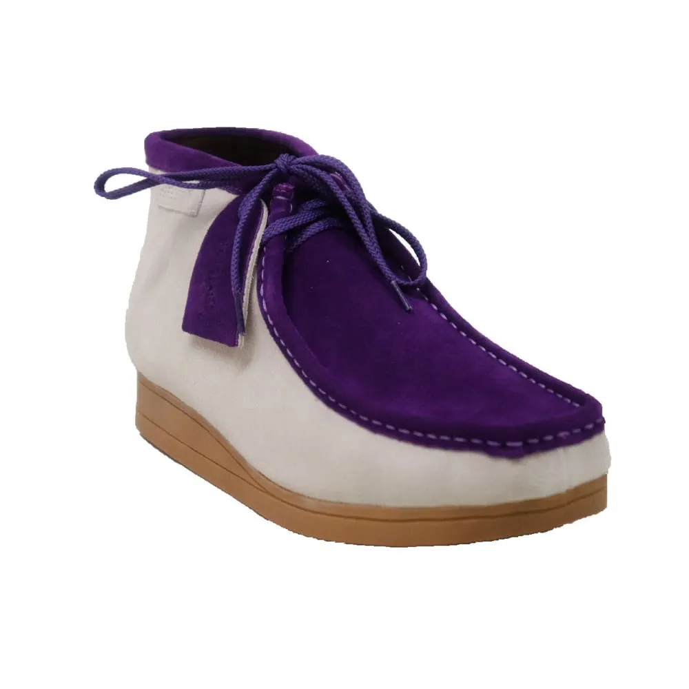 British Walkers New Castle Wallabee Boots Men's Two-Tone Suede Combo
