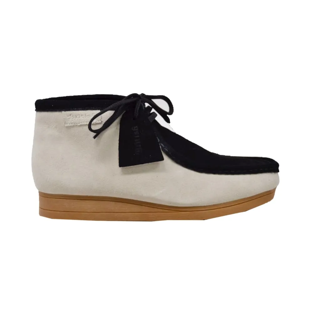 British Walkers New Castle Wallabee Boots Men's Two-Tone Suede Combo