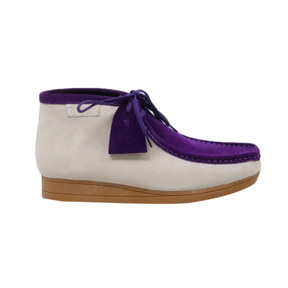 British Walkers New Castle Wallabee Boots Men's Two-Tone Suede Combo