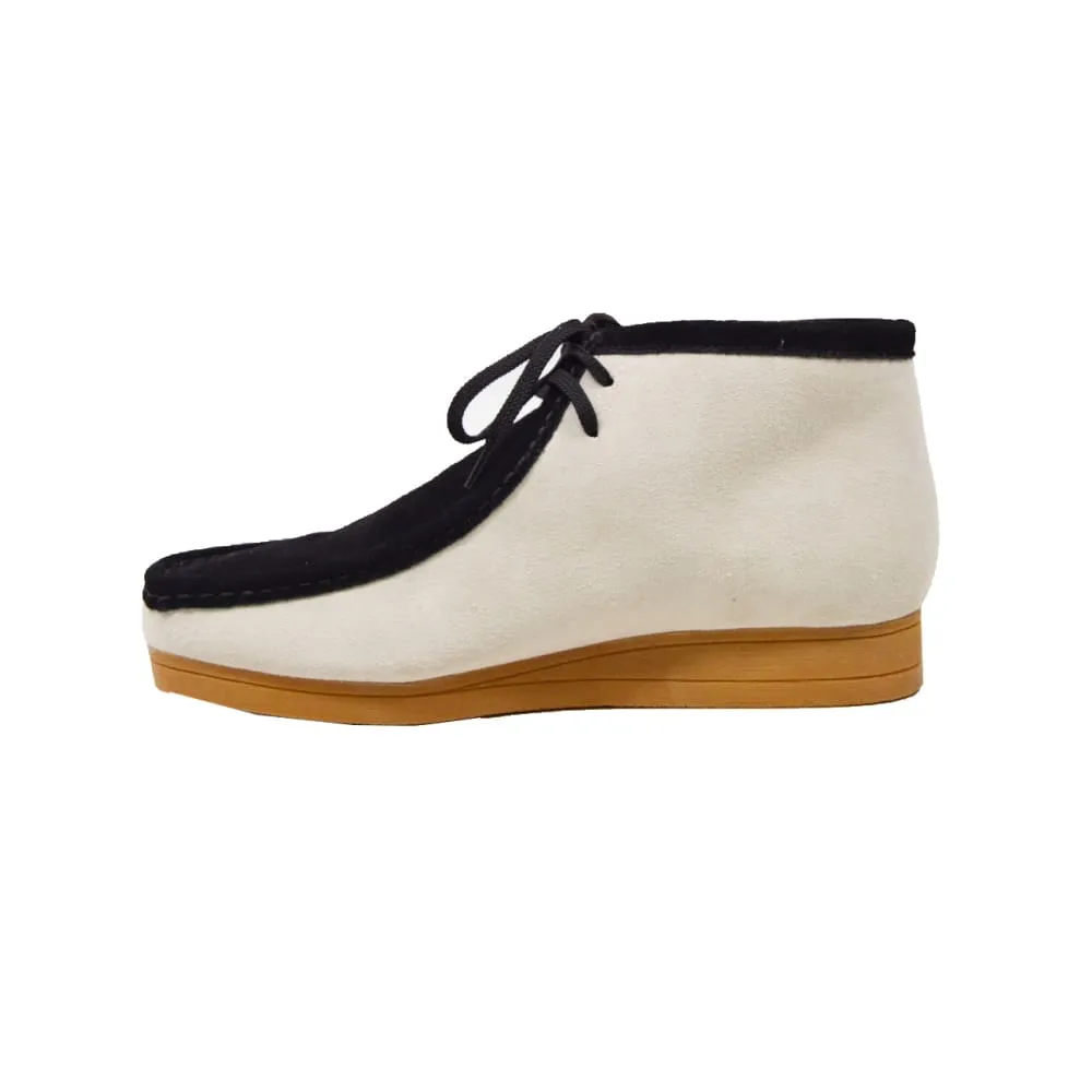 British Walkers New Castle Wallabee Boots Men's Two-Tone Suede Combo