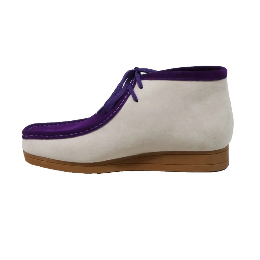 British Walkers New Castle Wallabee Boots Men's Two-Tone Suede Combo