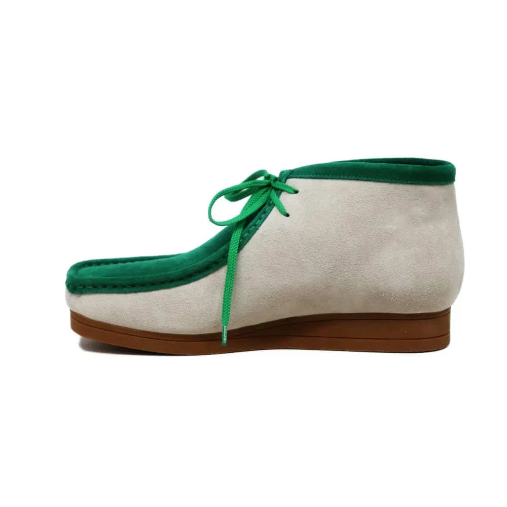 British Walkers New Castle Wallabee Boots Men's Two-Tone Suede Combo
