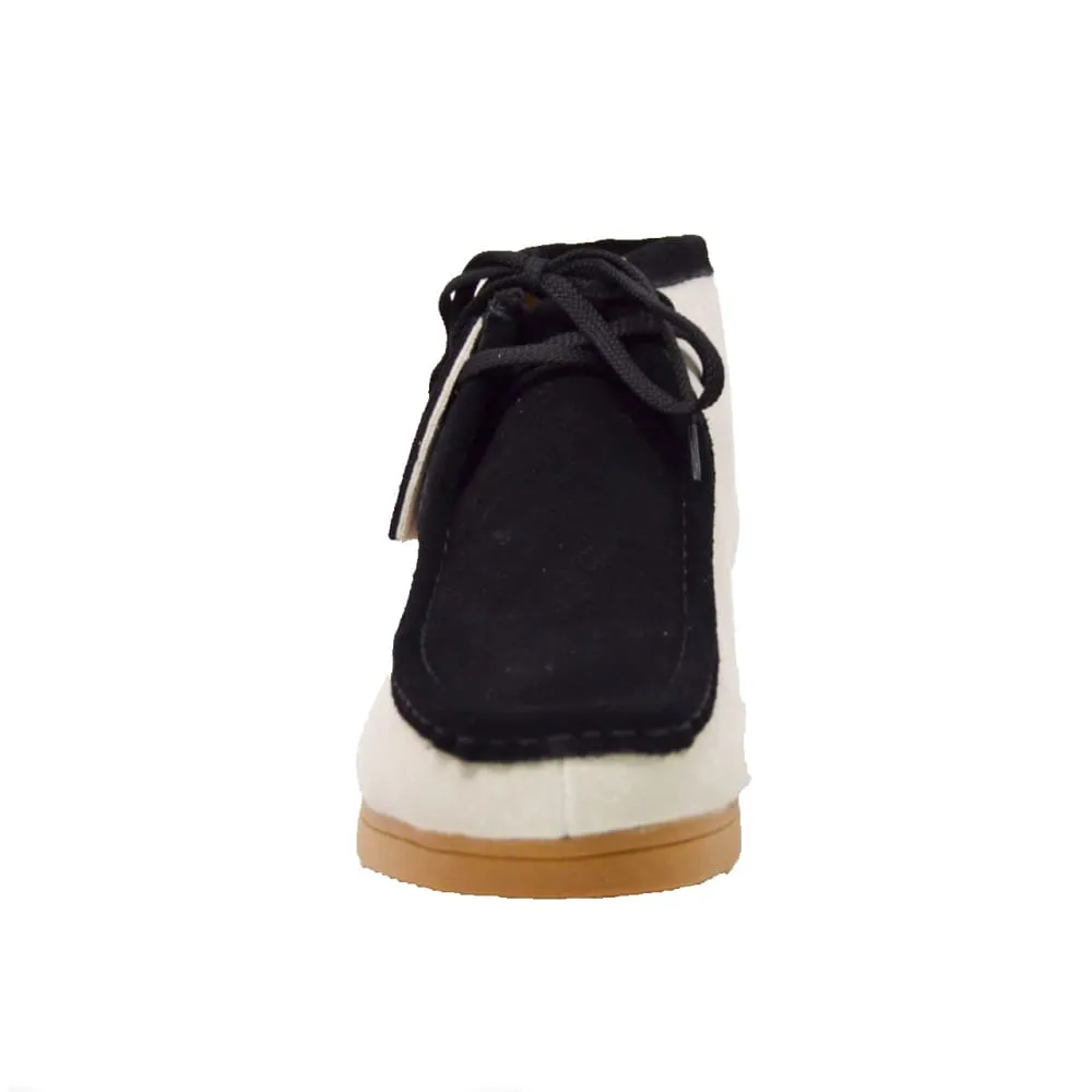 British Walkers New Castle Wallabee Boots Men's Two-Tone Suede Combo