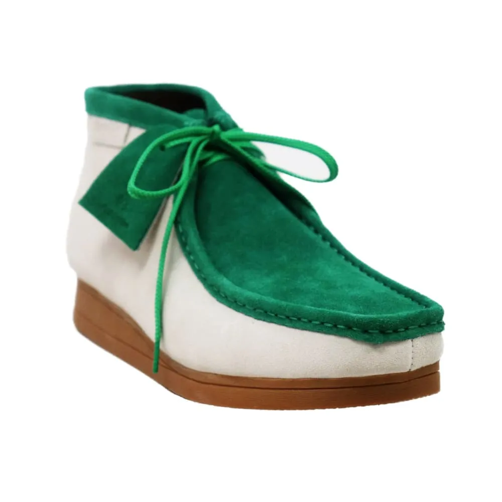 British Walkers New Castle Wallabee Boots Men's Two-Tone Suede Combo