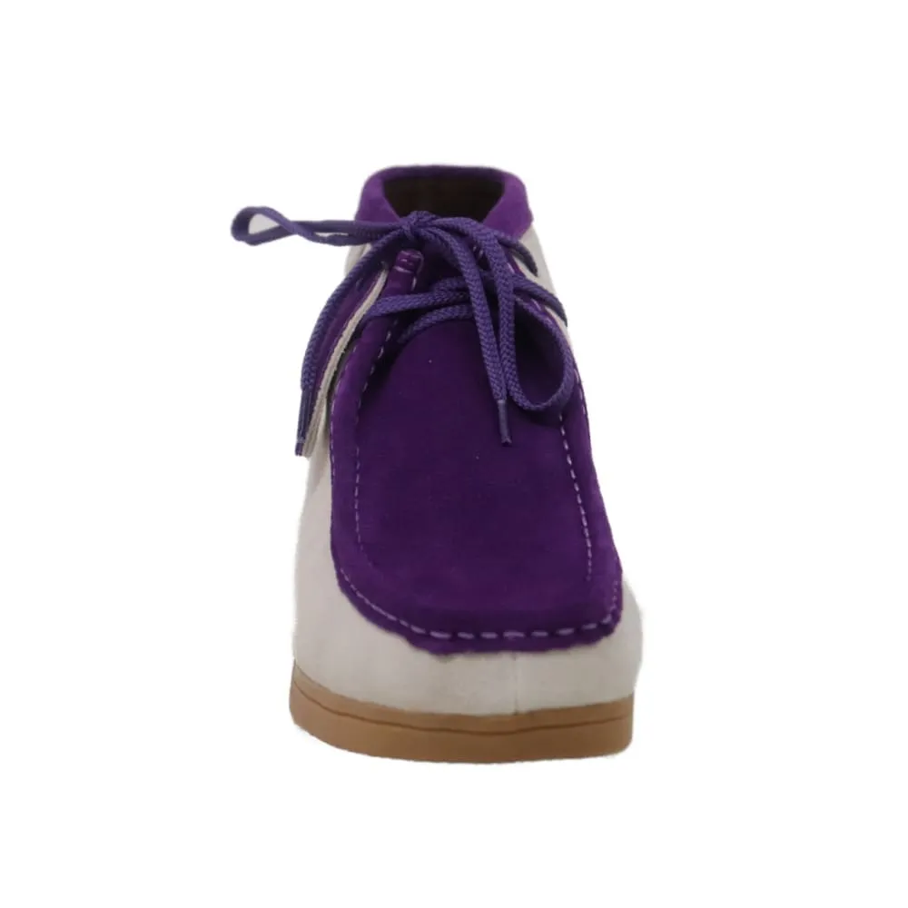 British Walkers New Castle Wallabee Boots Men's Two-Tone Suede Combo