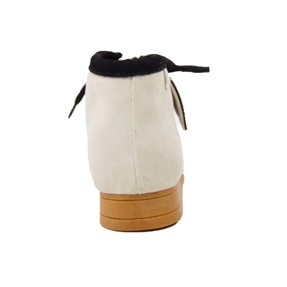 British Walkers New Castle Wallabee Boots Men's Two-Tone Suede Combo