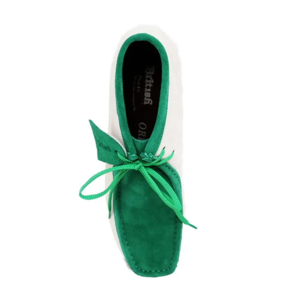 British Walkers New Castle Wallabee Boots Men's Two-Tone Suede Combo