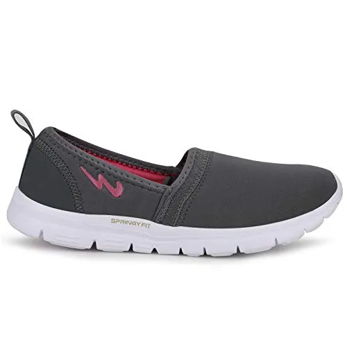 Campus Women's NURA D.Gry/Pink Walking Shoes 7-UK