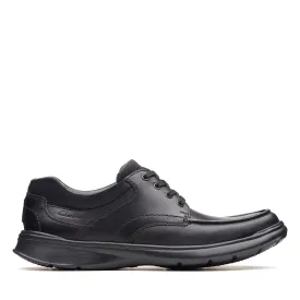 Clarks Men's Cotrell Edge Lace Up Shoes- Black Smooth