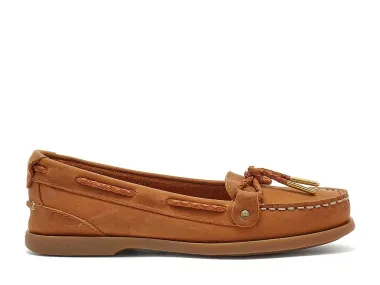 CLEARANCE - Chatham Rota G2 lady Nubuck Slip-on Boat shoes - walnut