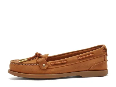 CLEARANCE - Chatham Rota G2 lady Nubuck Slip-on Boat shoes - walnut