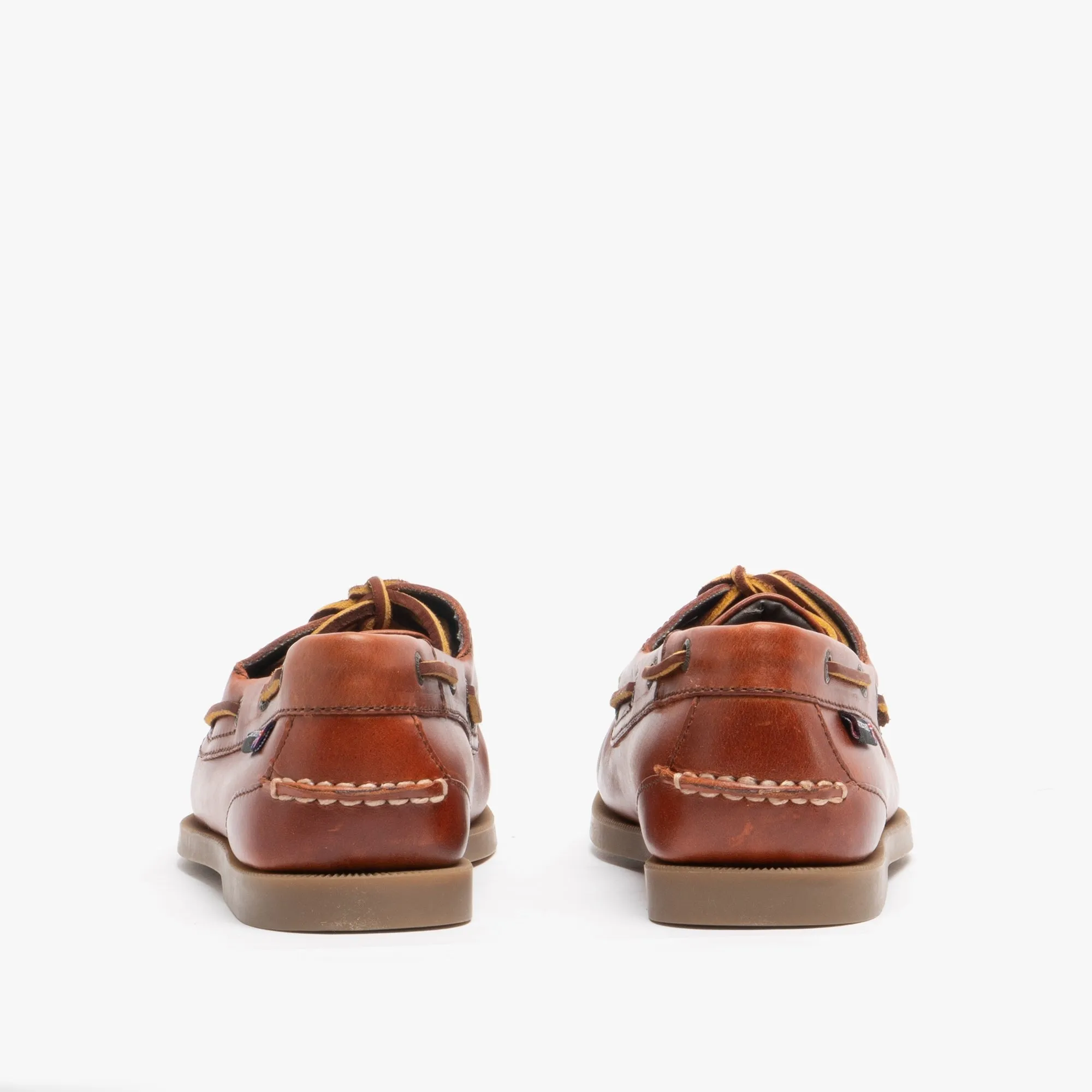 DECK G2 Mens Nubuck Leather Boat Shoes Chestnut