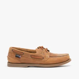 DECK G2 Mens Nubuck Leather Boat Shoes Walnut