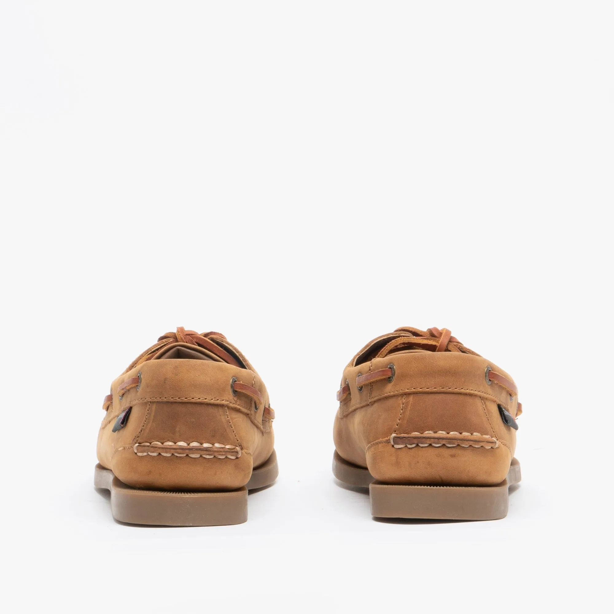 DECK G2 Mens Nubuck Leather Boat Shoes Walnut