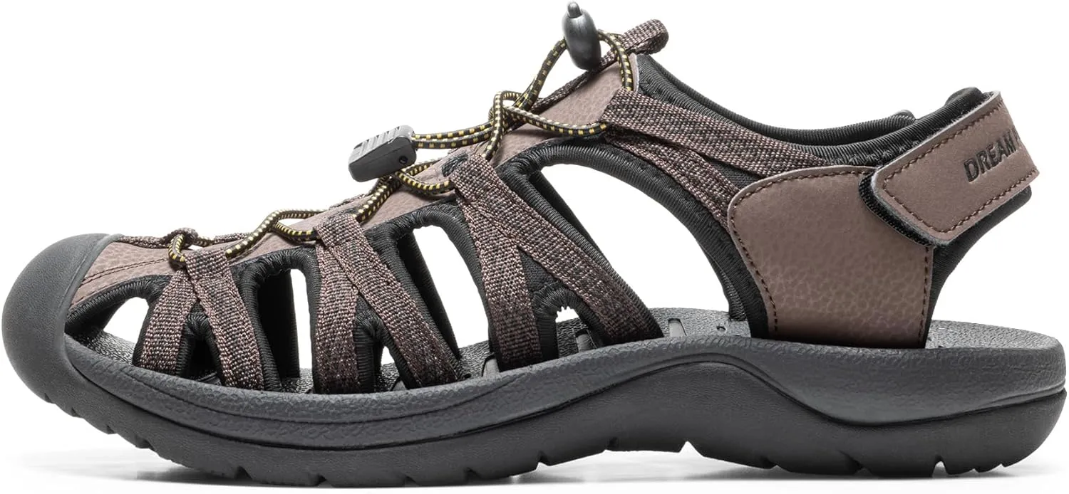 DREAM PAIRS Men's 160912-M-NEW Adventurous Summer Outdoor Sandals