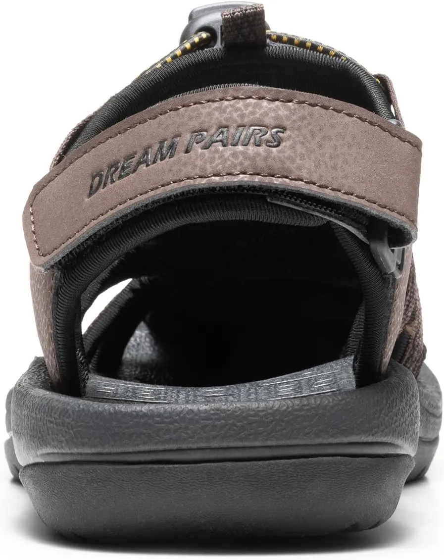 DREAM PAIRS Men's 160912-M-NEW Adventurous Summer Outdoor Sandals