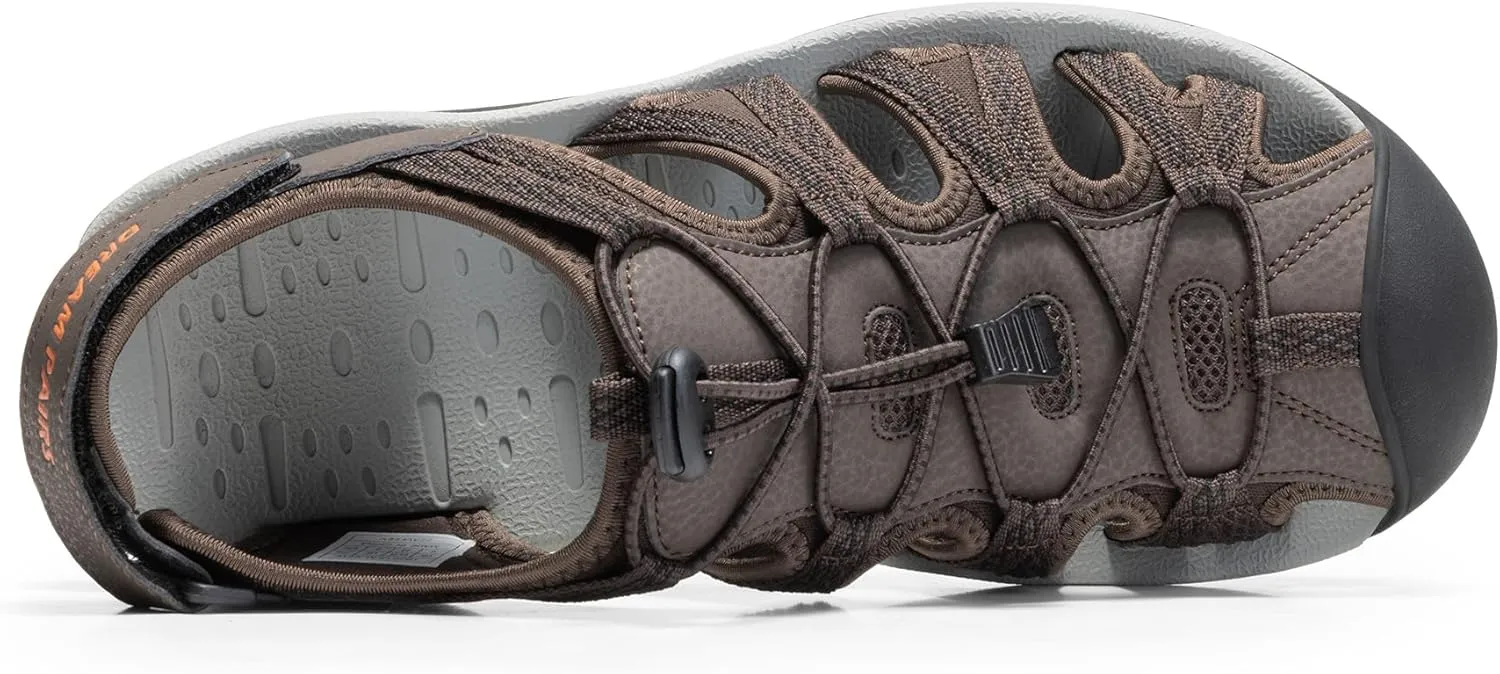 DREAM PAIRS Men's 160912-M-NEW Adventurous Summer Outdoor Sandals