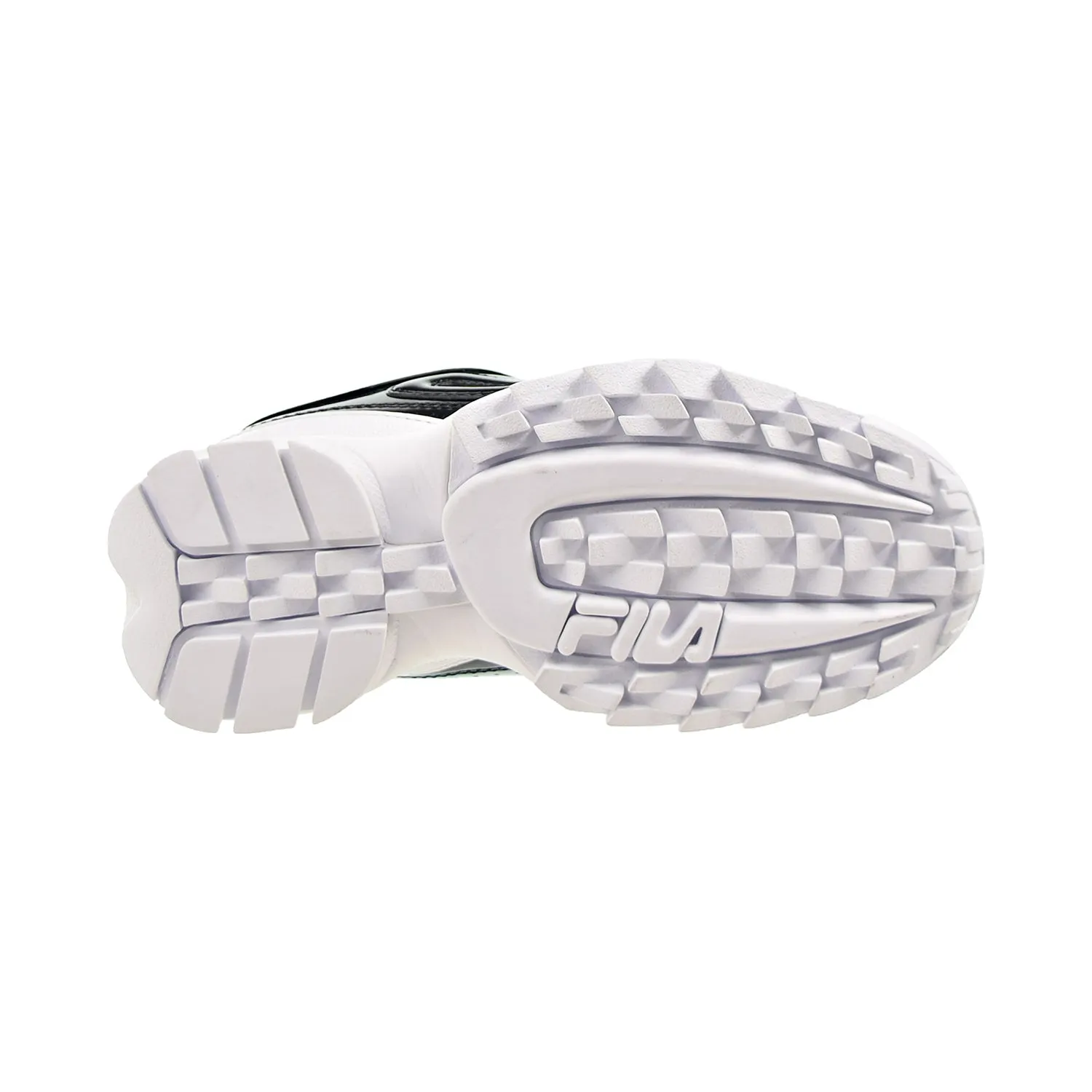 Fila Disruptor II Premium Patent Women's Shoes Black-White