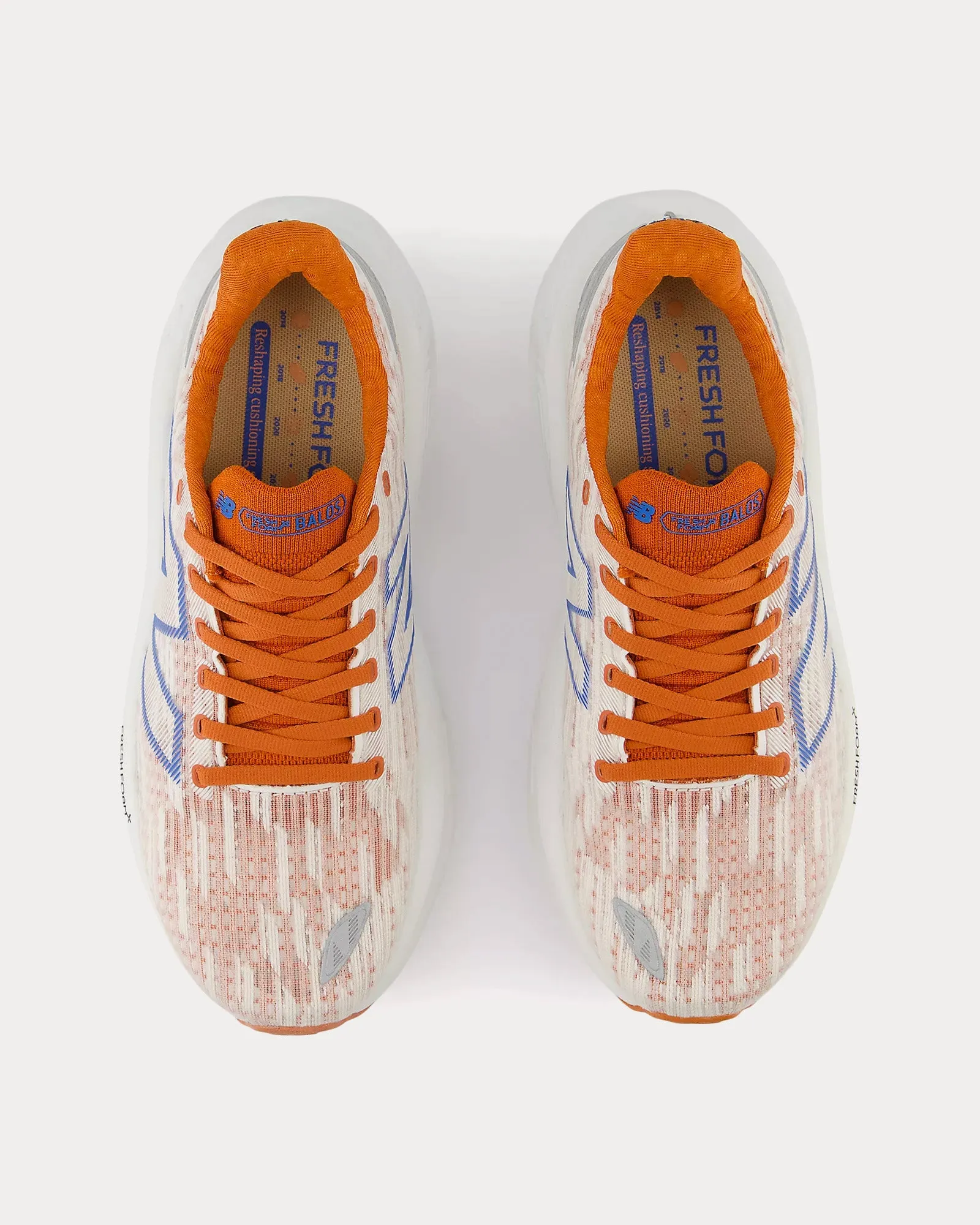 Fresh Foam X Balos White / Infield Clay / Blue Oasis Running Shoes