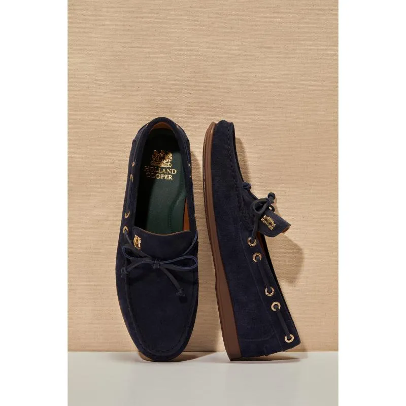 Holland Cooper Ladies Deck Shoe - Ink Navy