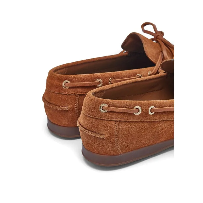 Holland Cooper Ladies Deck Shoe - Tan