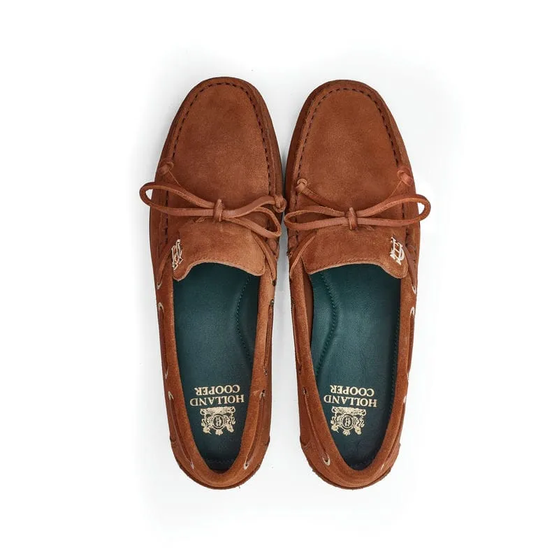 Holland Cooper Ladies Deck Shoe - Tan