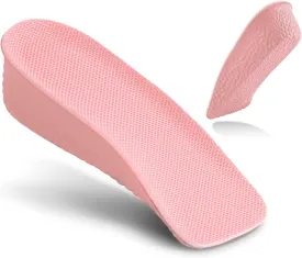 JADE KIT Height Increase Insoles for Women - Foot Arch Contour Shoes Lifts for Women Orthopedic Heel Lift Cushion Gel Leg Discrepancy Balancer, Women's Size 8-10 (1.5 Inch)