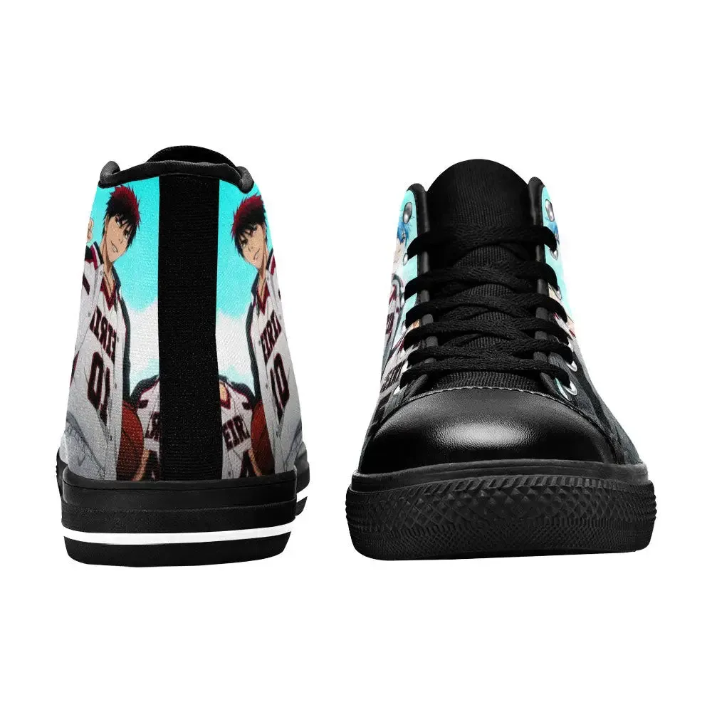 Kuroko Basketball Shoes High Tops Sneakers for Kids and Adults