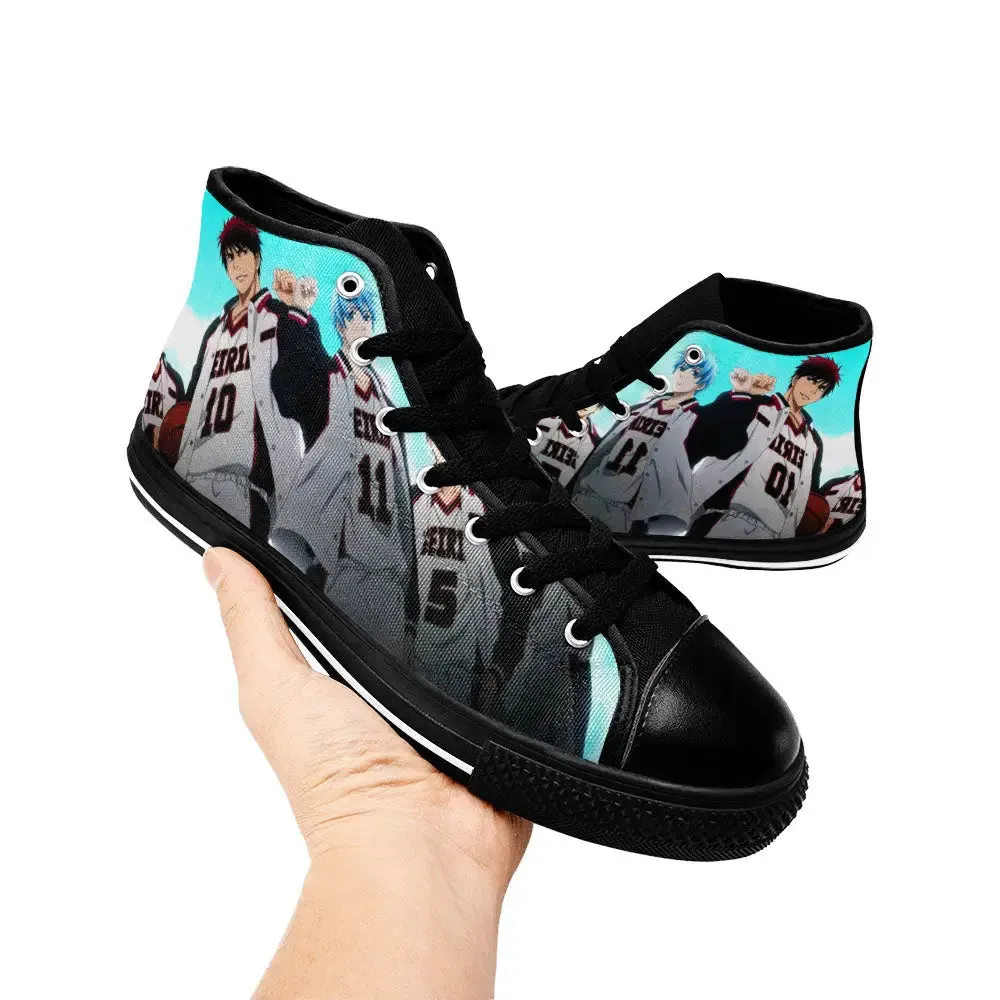 Kuroko Basketball Shoes High Tops Sneakers for Kids and Adults
