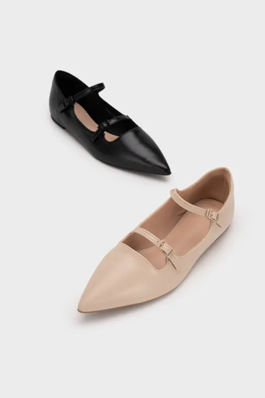 MARY JANE POINTED TOE FLAT