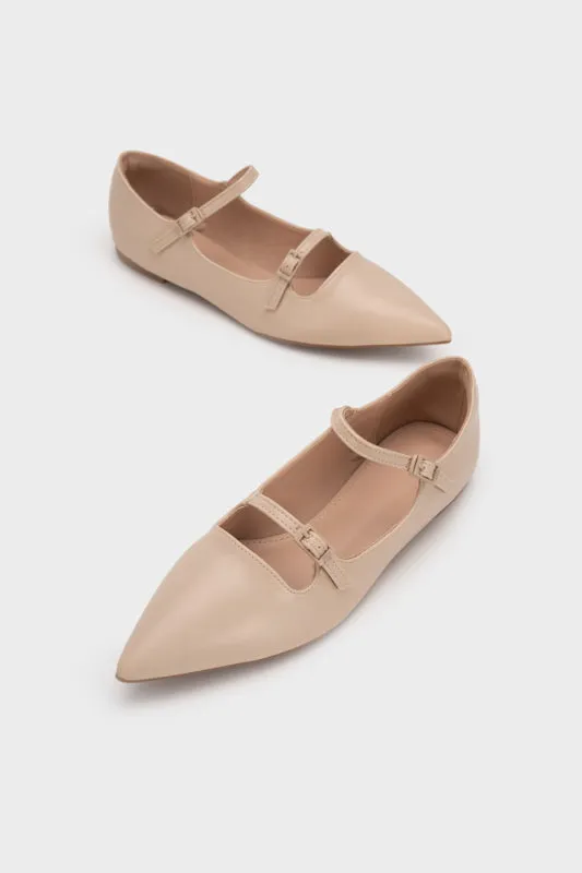 MARY JANE POINTED TOE FLAT