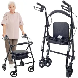 Medacure Steel Rollator Walker with Seat