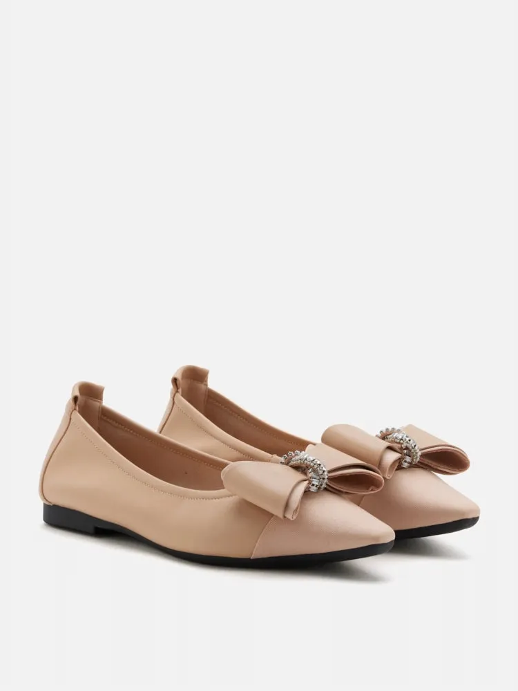 Melva Bow Pointed Toe Flats