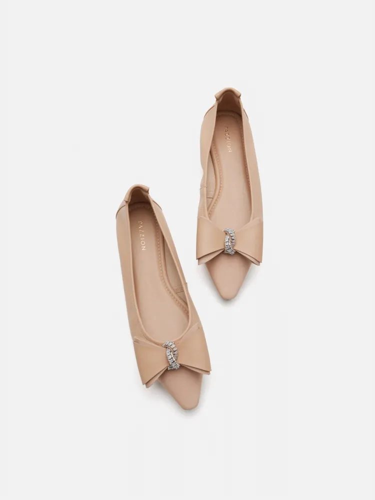 Melva Bow Pointed Toe Flats
