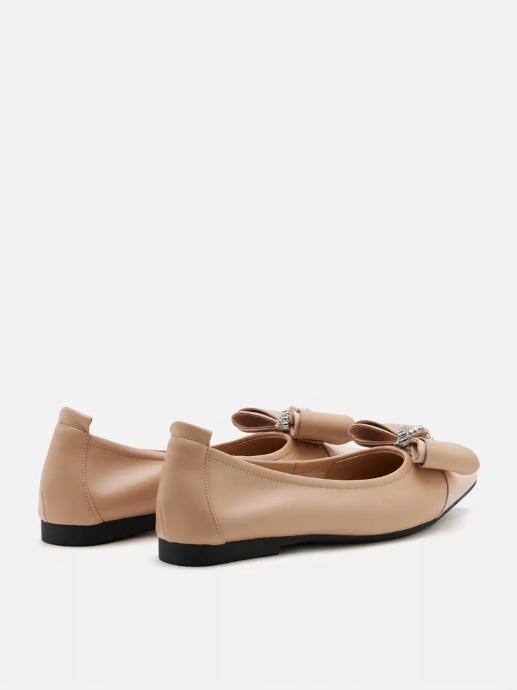 Melva Bow Pointed Toe Flats