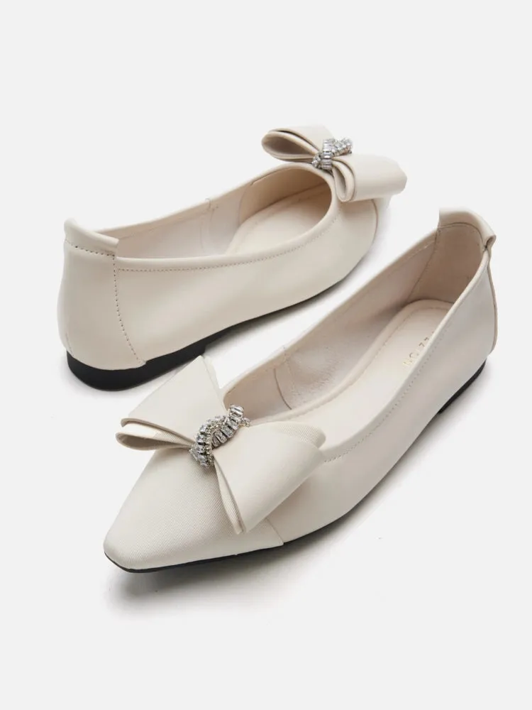 Melva Bow Pointed Toe Flats