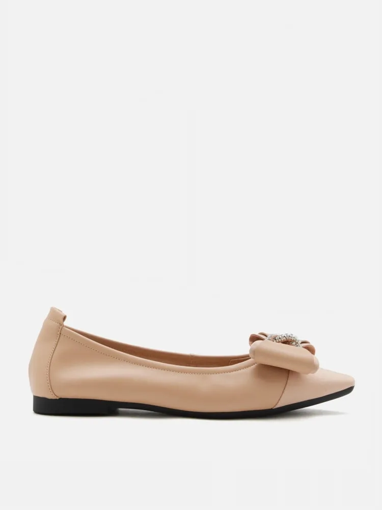 Melva Bow Pointed Toe Flats