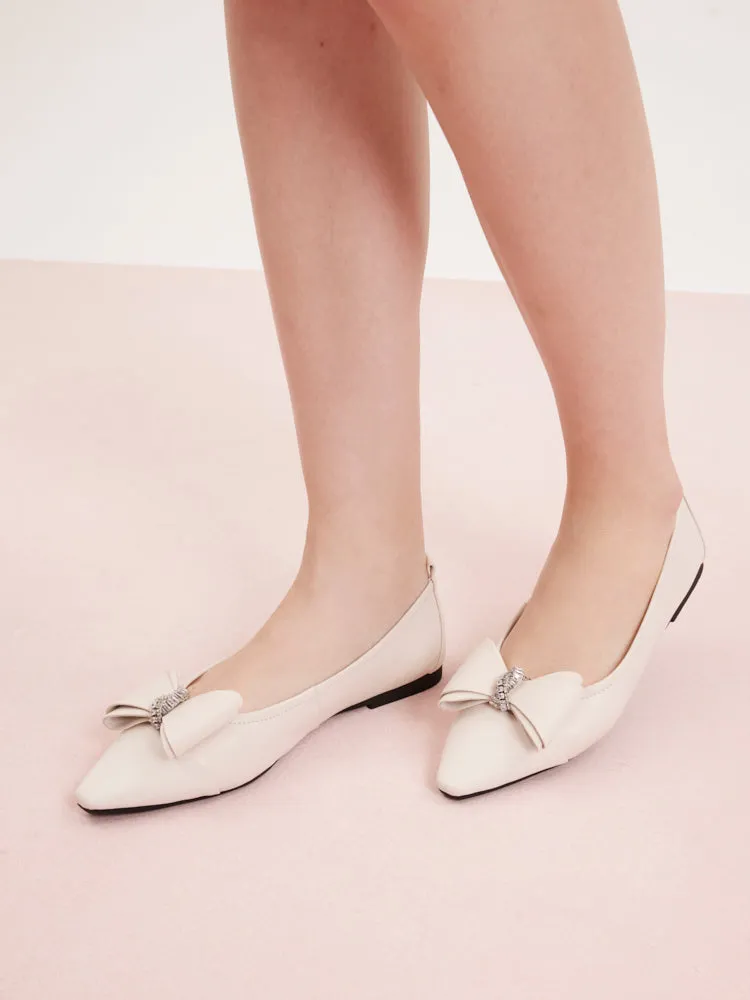 Melva Bow Pointed Toe Flats