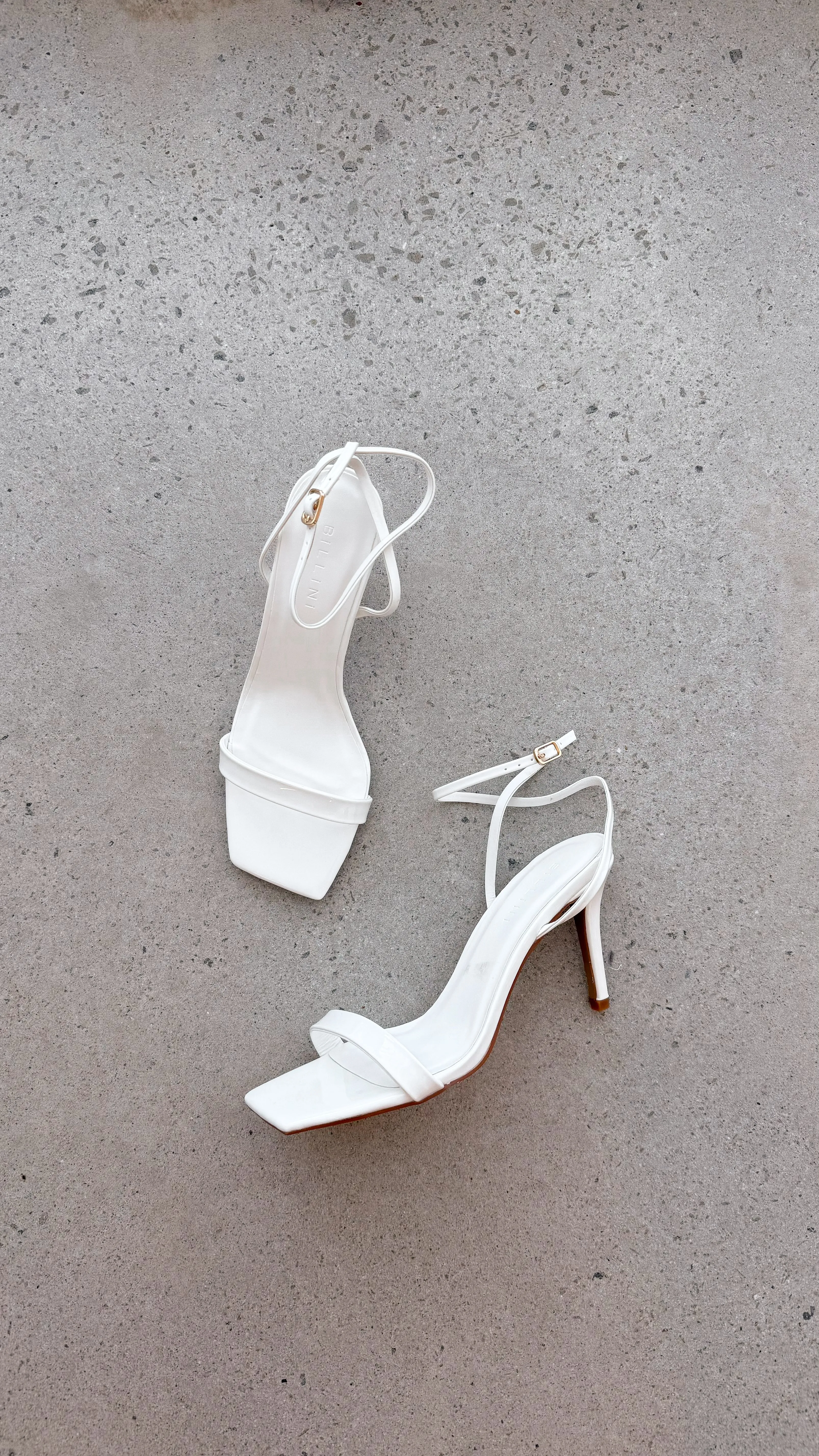 Octans Heel - White Patent