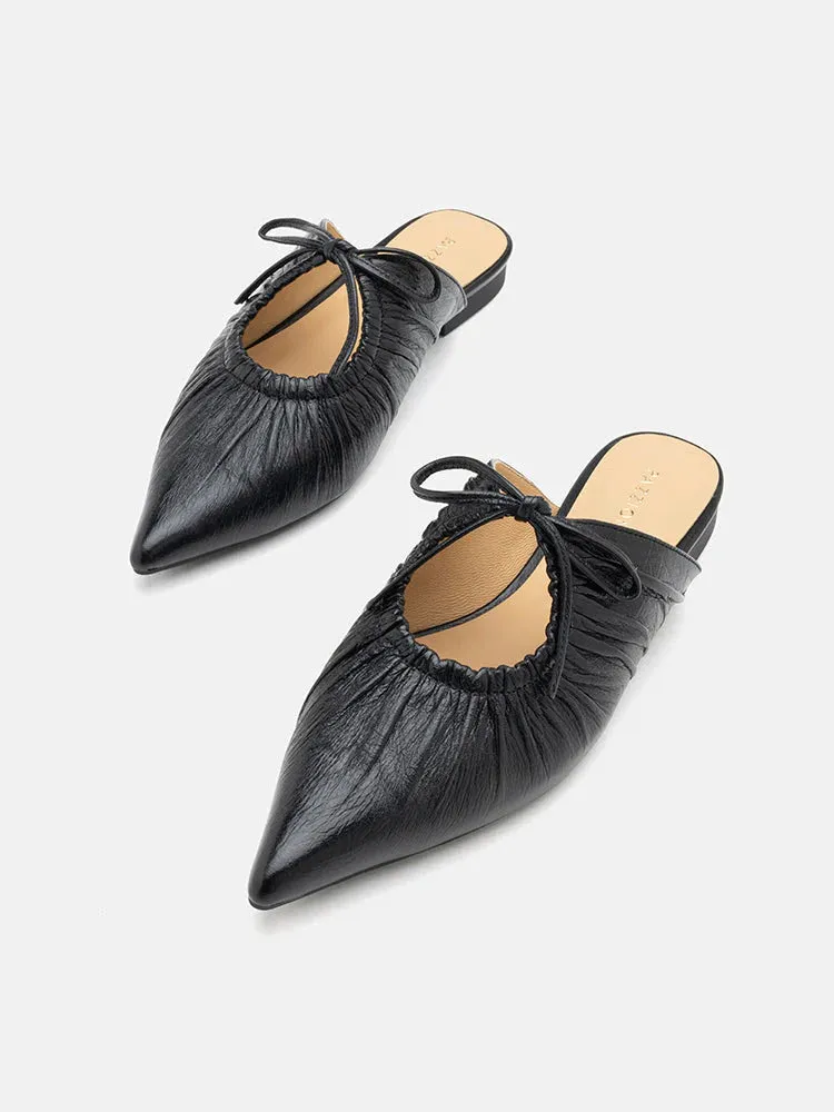 Sabrianna Tied Pointed Toe Mules