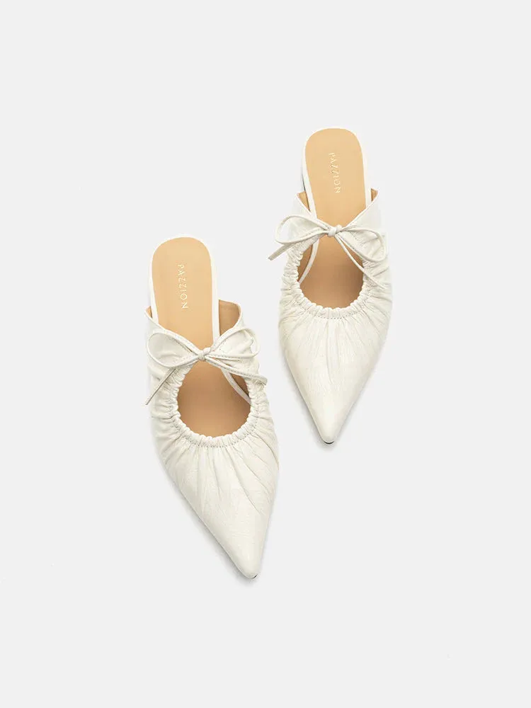 Sabrianna Tied Pointed Toe Mules