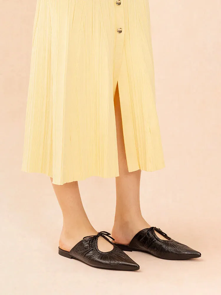 Sabrianna Tied Pointed Toe Mules